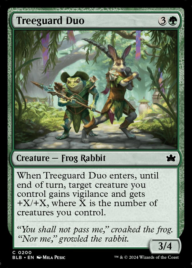 MTG Card Title: Treeguard Duo BLB/200