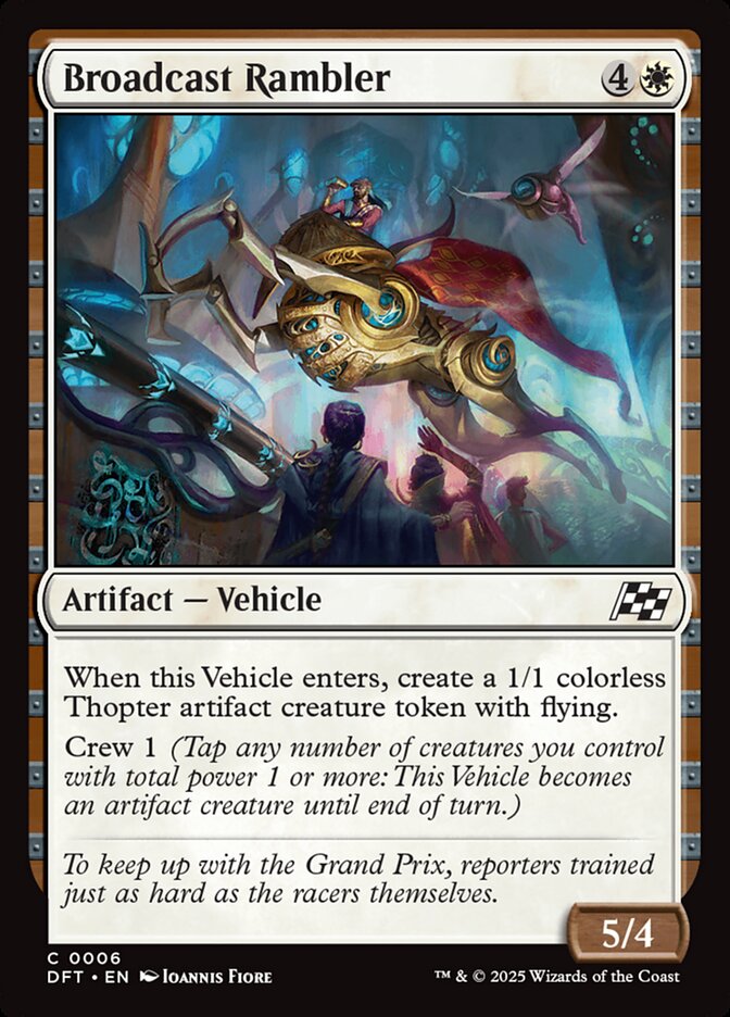 MTG Card Title: Broadcast Rambler DFT/6