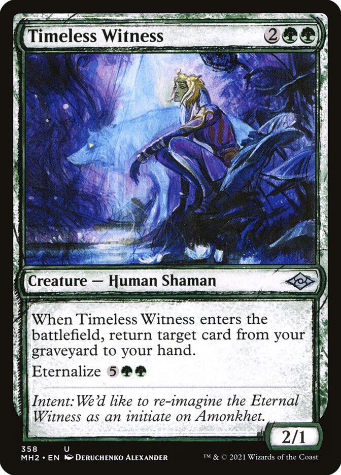 MTG Card Title: Timeless Witness MH2/358