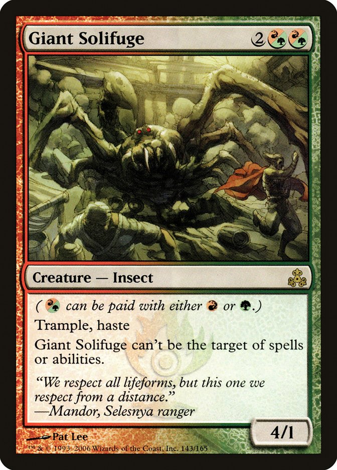 MTG Card Title: Giant Solifuge GPT/143