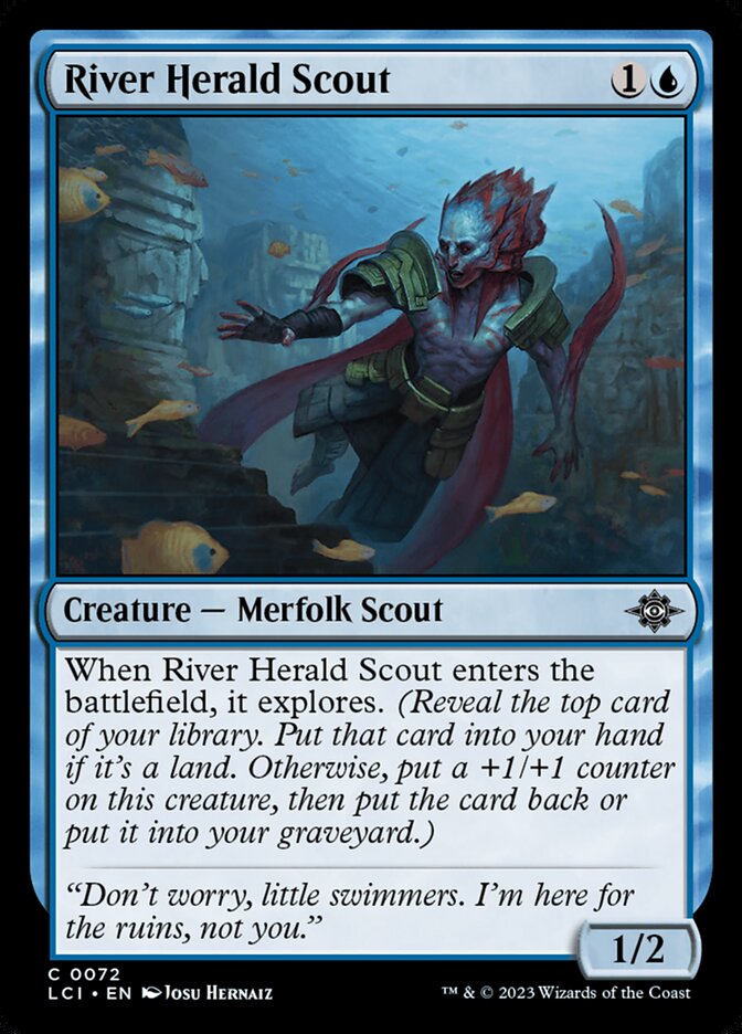 MTG Card Title: River Herald Scout LCI/72