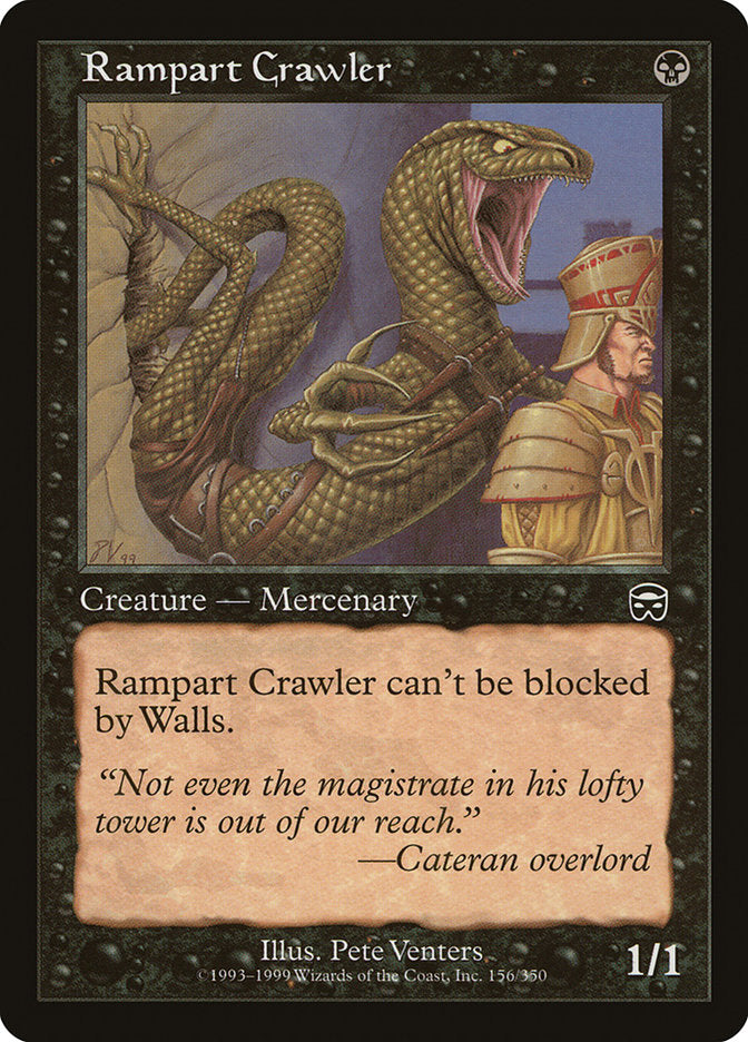 MTG Card Title: Rampart Crawler MMQ/156