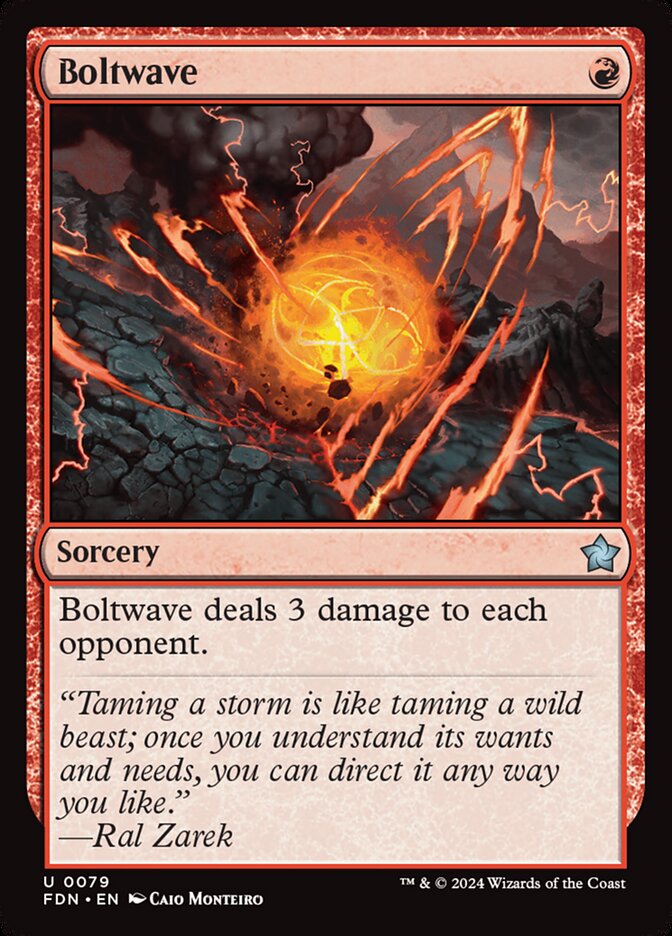 MTG Card Title: Boltwave FDN/79