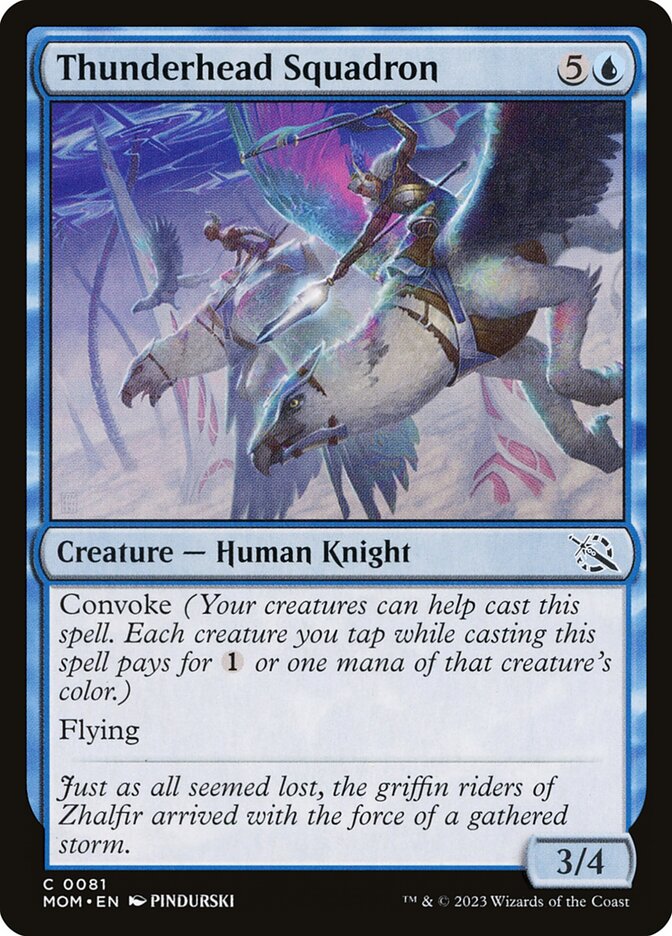 MTG Card Title: Thunderhead Squadron MOM/81