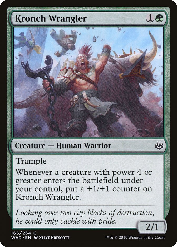 MTG Card Title: Kronch Wrangler WAR/166