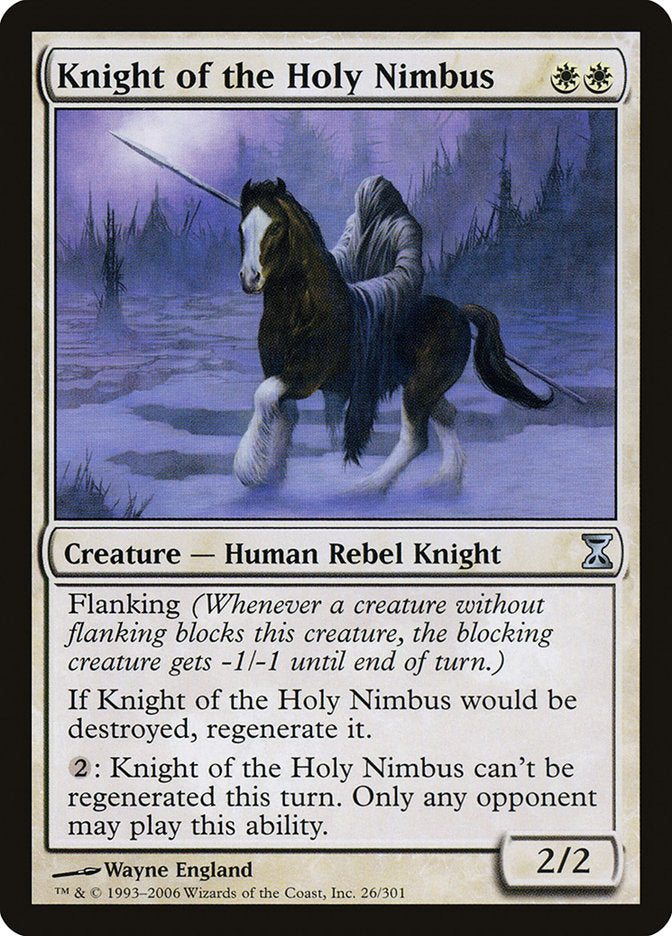 MTG Card Title: Knight of the Holy Nimbus TSP/26