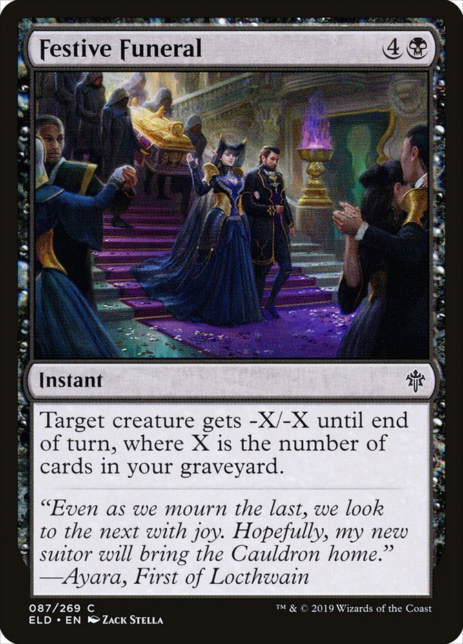 MTG Card Title: Festive Funeral ELD/87