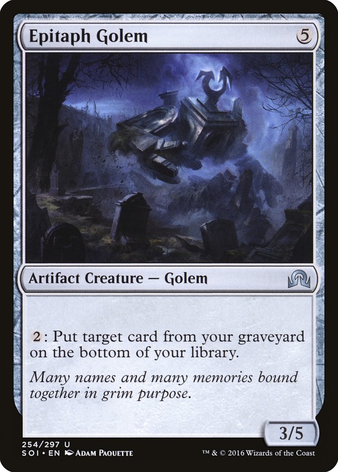 MTG Card Title: Epitaph Golem SOI/254