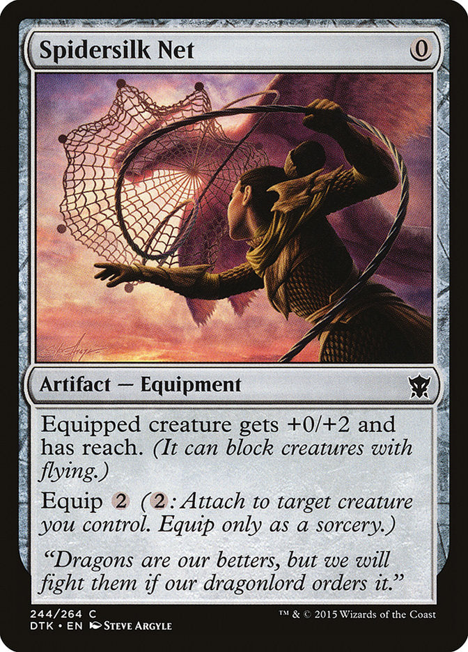 MTG Card Title: Spidersilk Net DTK/244
