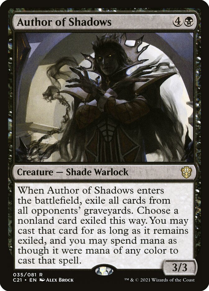 MTG Card Title: Author of Shadows C21/35