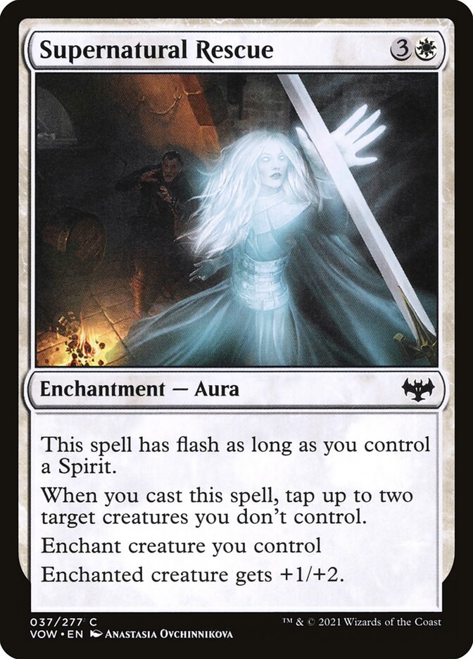 MTG Card Title: Supernatural Rescue VOW/37