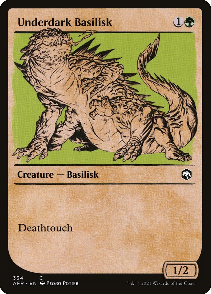 MTG Card Title: Underdark Basilisk AFR/334