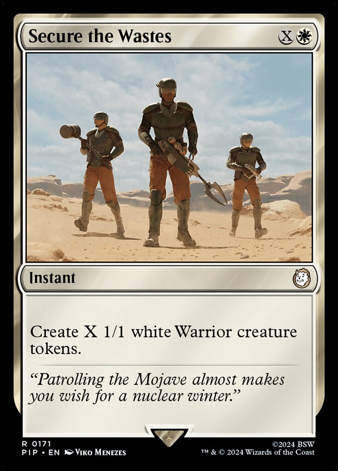 MTG Card Title: Secure the Wastes PIP/171