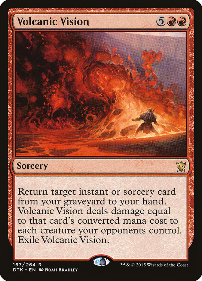 MTG Card Title: Volcanic Vision DTK/167