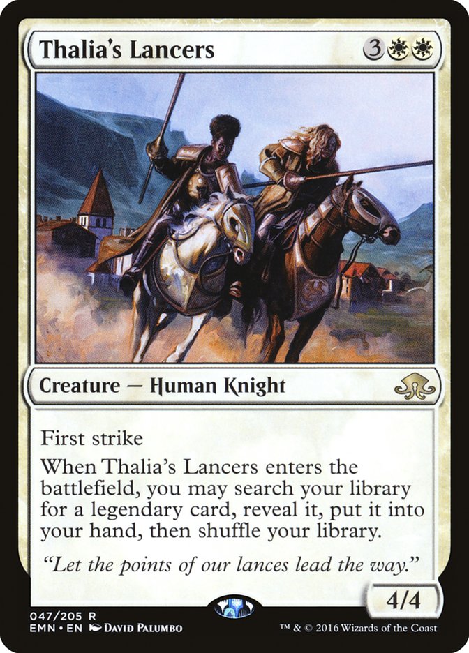 MTG Card Title: Thalia's Lancers EMN/47
