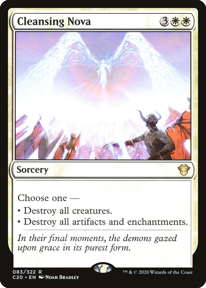 MTG Card Title: Cleansing Nova C20/83
