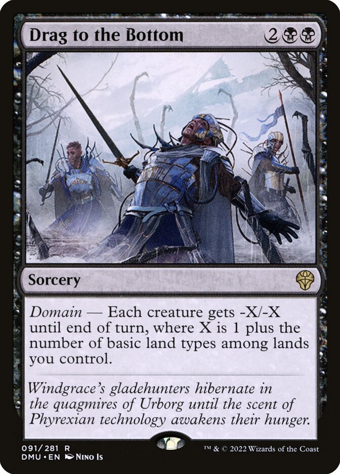MTG Card Title: Drag to the Bottom DMU/91