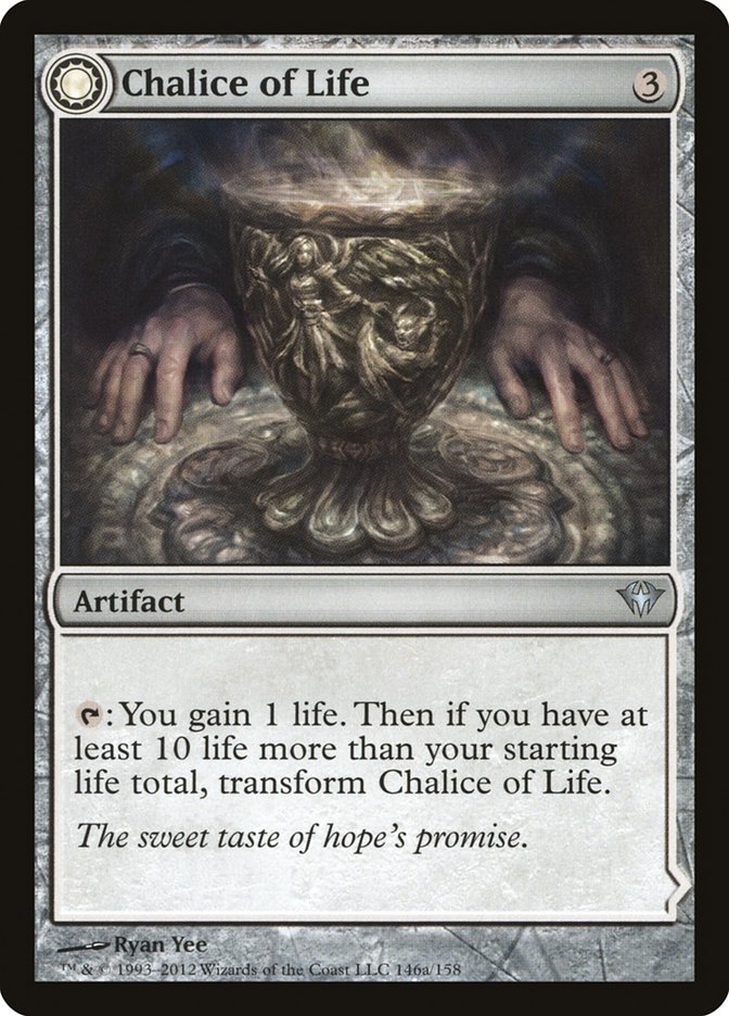 MTG Card Title: Chalice of Life // Chalice of Death DKA/146