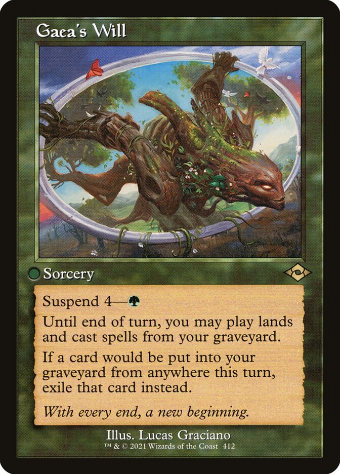 MTG Card Title: Gaea's Will MH2/412