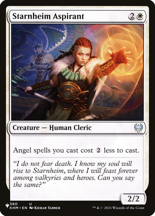 MTG Card Title: Starnheim Aspirant PLST/KHM-380
