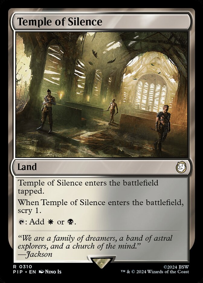 MTG Card Title: Temple of Silence PIP/310