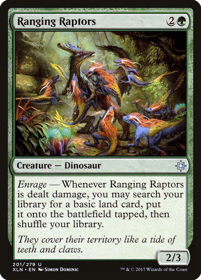 MTG Card Title: Ranging Raptors XLN/201