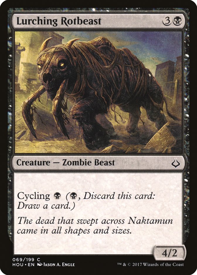 MTG Card Title: Lurching Rotbeast HOU/69