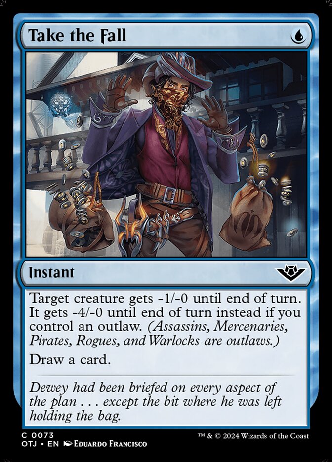 MTG Card Title: Take the Fall OTJ/73