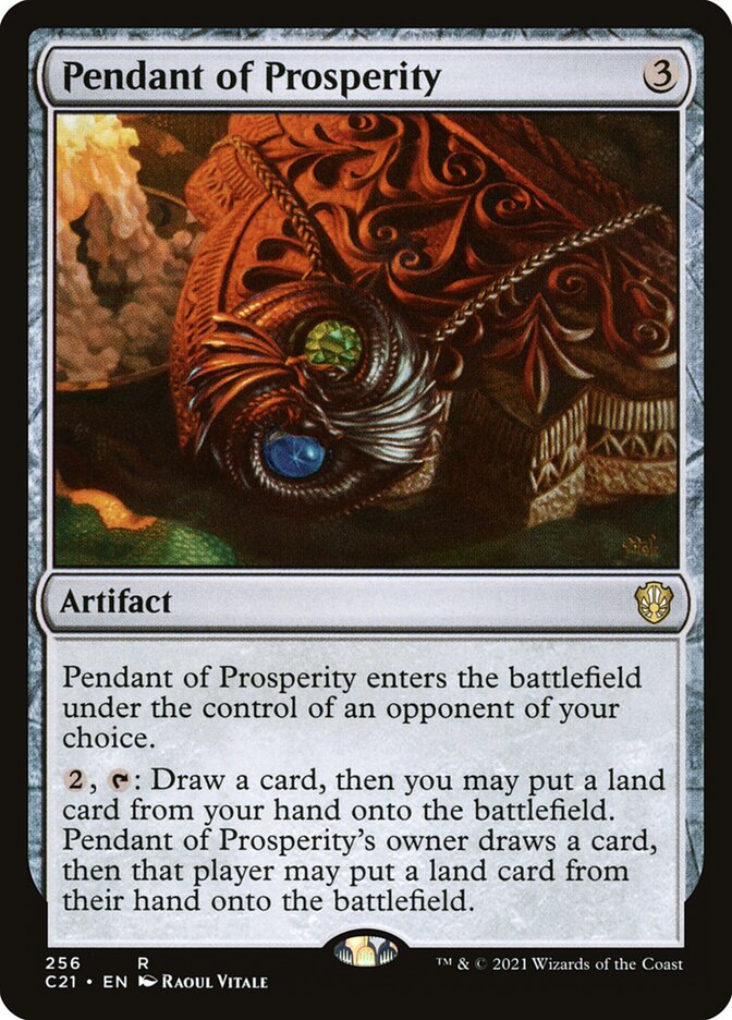 MTG Card Title: Pendant of Prosperity C21/256
