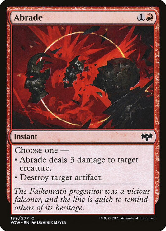MTG Card Title: Abrade VOW/139