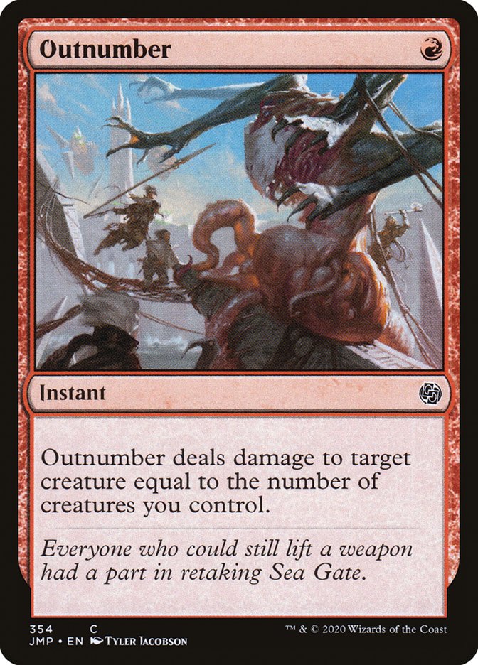 MTG Card Title: Outnumber JMP/354