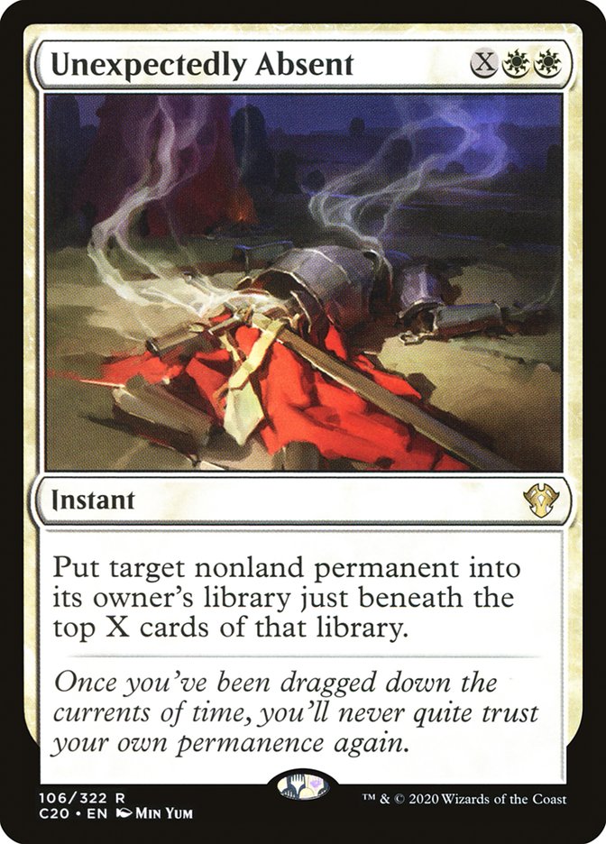 MTG Card Title: Unexpectedly Absent C20/106