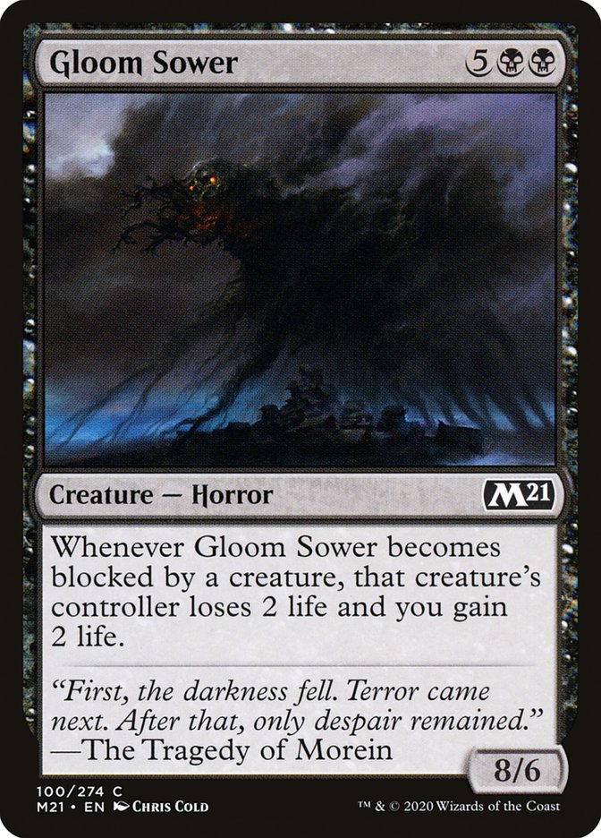 MTG Card Title: Gloom Sower M21/100