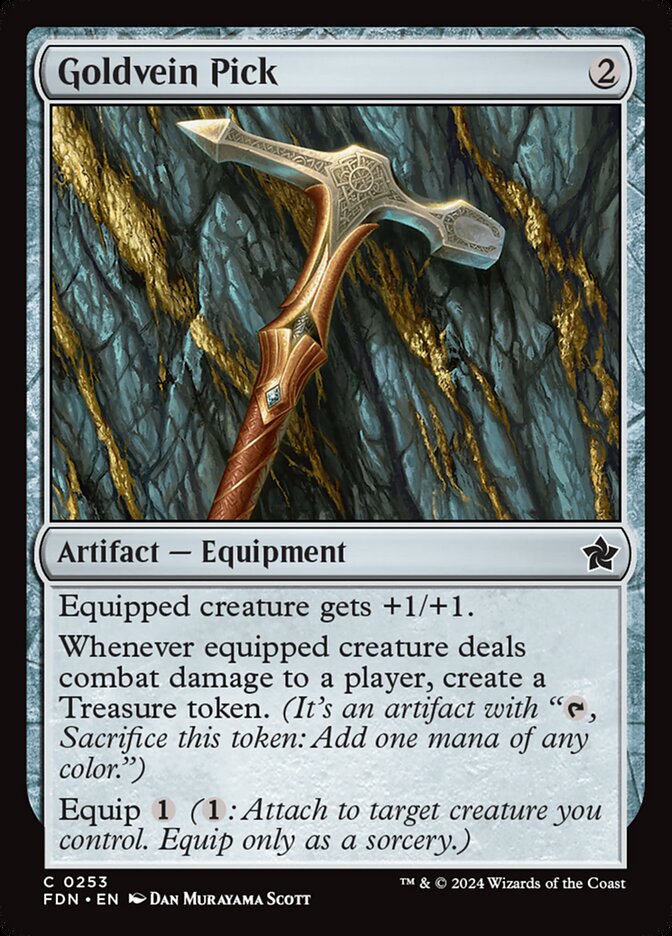 MTG Card Title: Goldvein Pick FDN/253