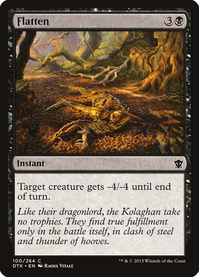 MTG Card Title: Flatten DTK/100
