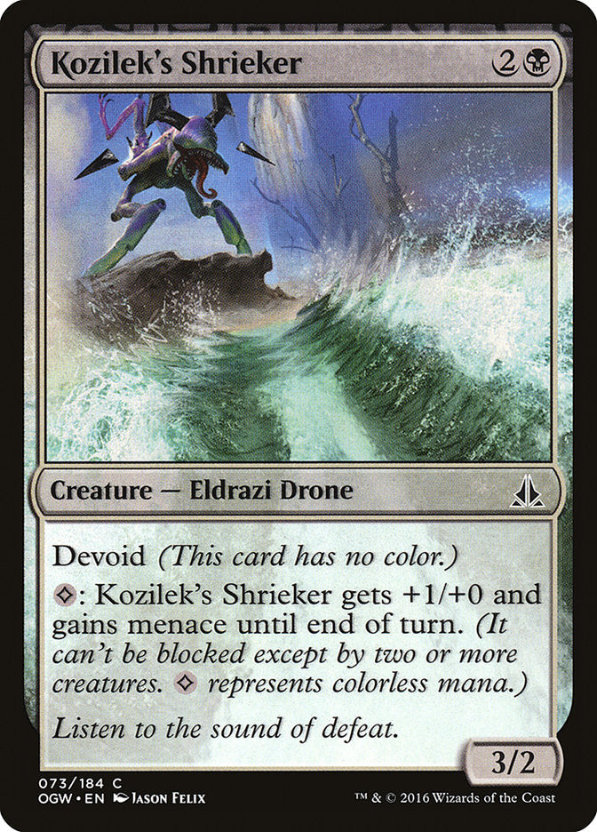 MTG Card Title: Kozilek's Shrieker OGW/73