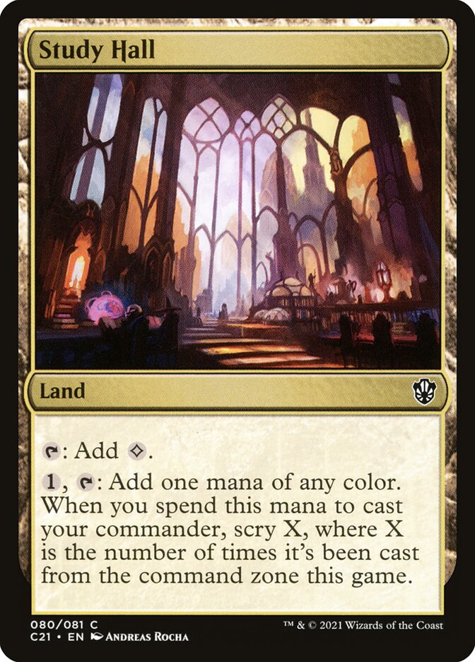 MTG Card Title: Study Hall C21/80
