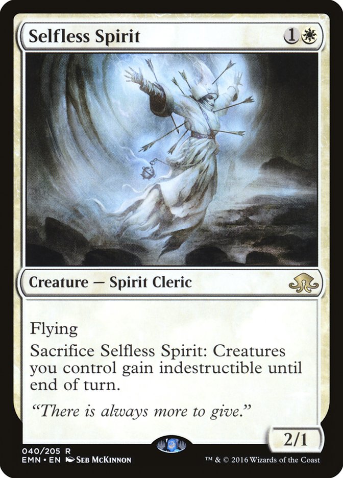 MTG Card Title: Selfless Spirit EMN/40