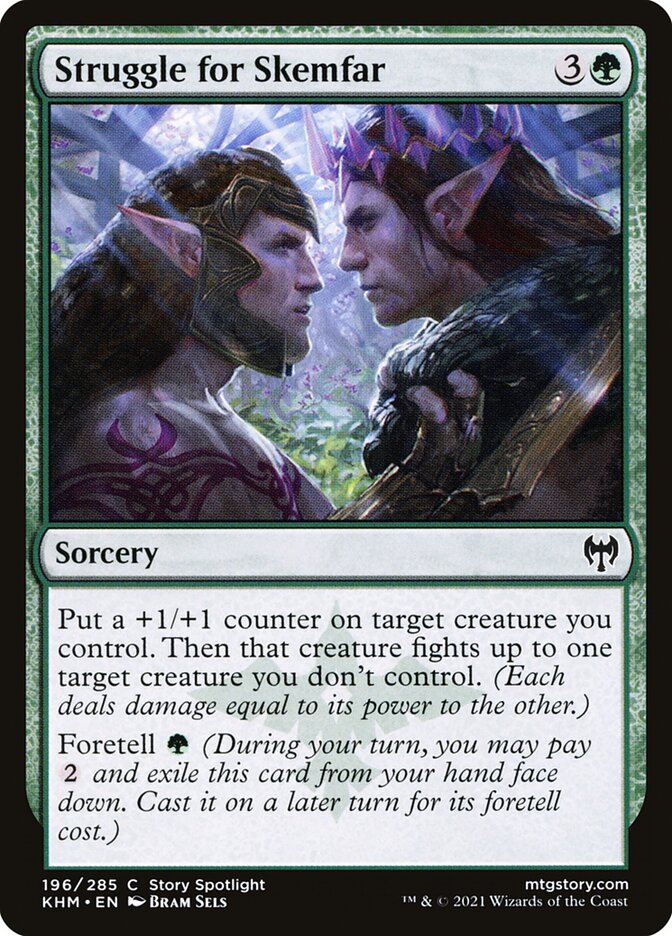 MTG Card Title: Struggle for Skemfar KHM/196