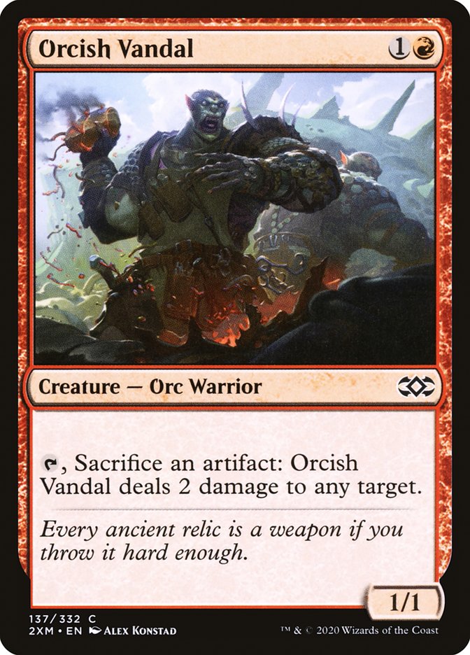 MTG Card Title: Orcish Vandal 2XM/137