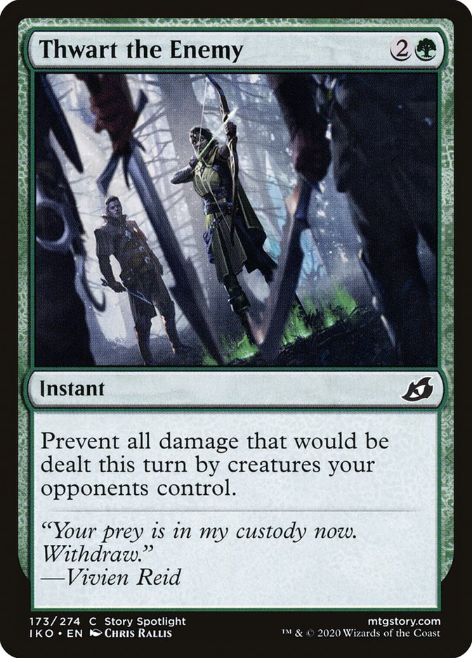 MTG Card Title: Thwart the Enemy IKO/173