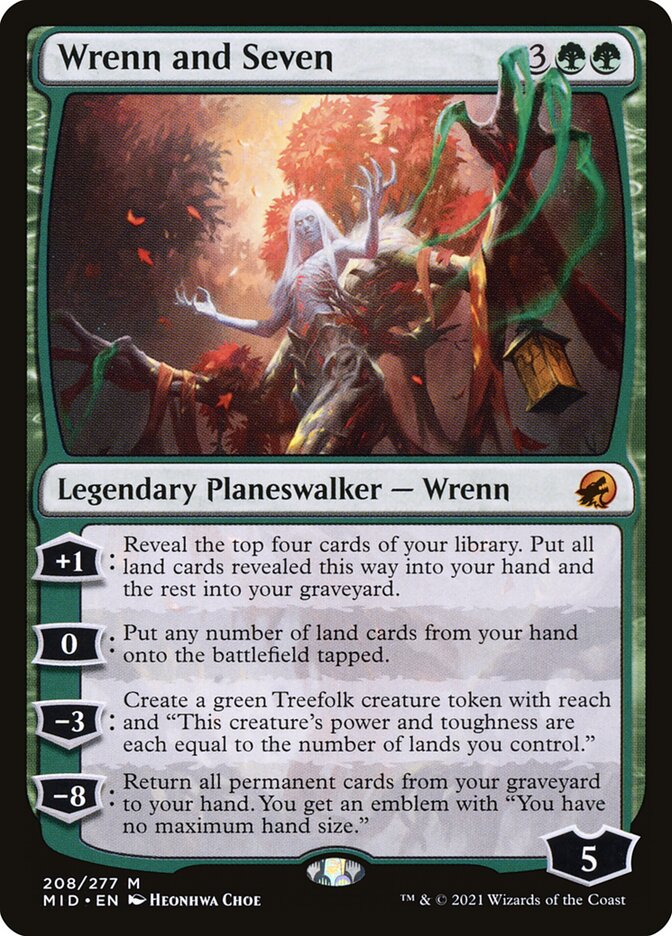 MTG Card Title: Wrenn and Seven MID/208