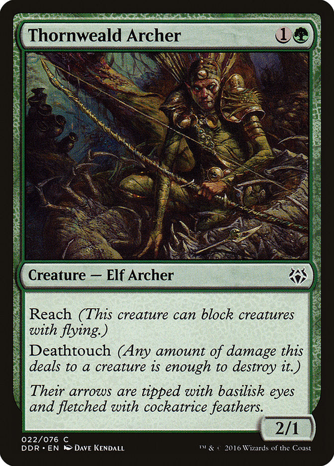 MTG Card Title: Thornweald Archer DDR/22