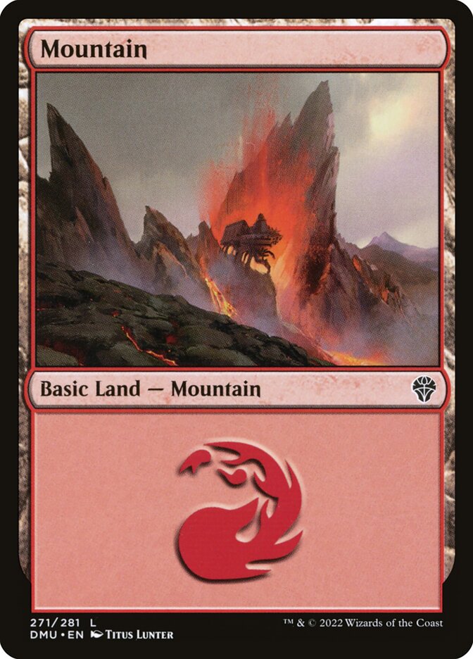 MTG Card Title: Mountain DMU/271