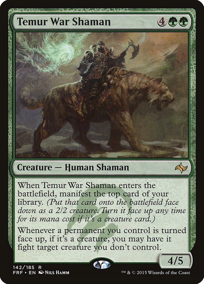 MTG Card Title: Temur War Shaman FRF/142
