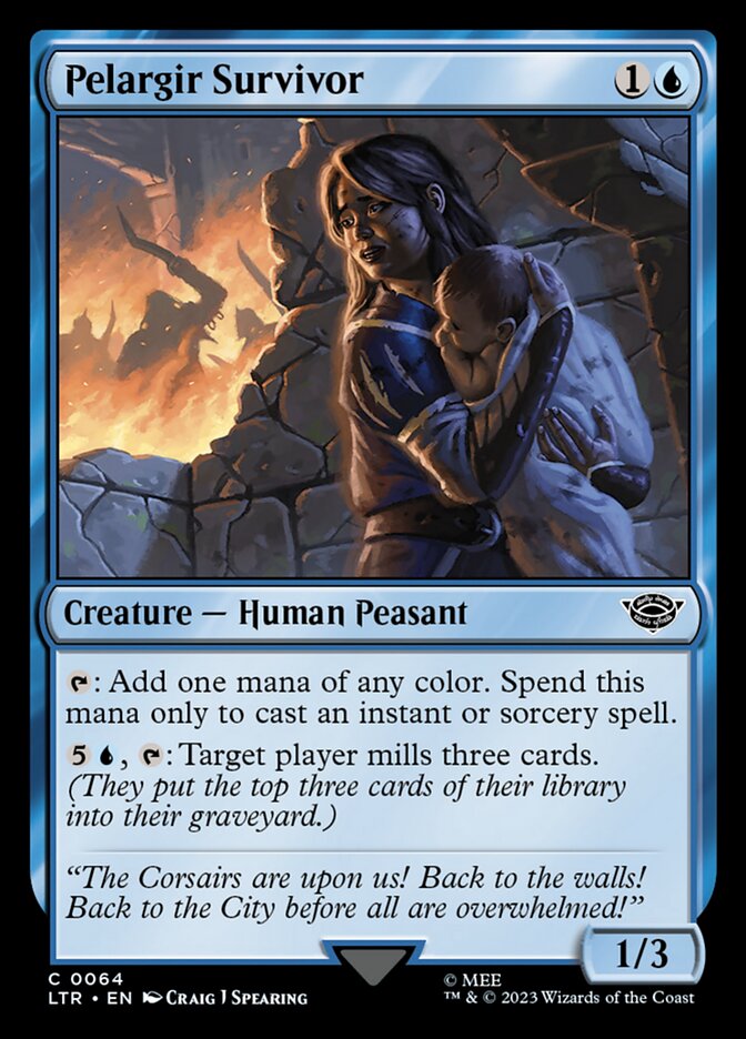 MTG Card Title: Pelargir Survivor LTR/64
