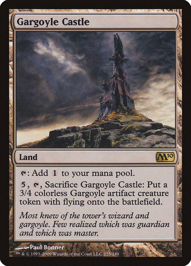 MTG Card Title: Gargoyle Castle M10/225