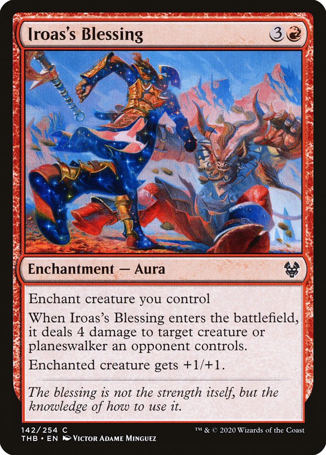 MTG Card Title: Iroas's Blessing THB/142