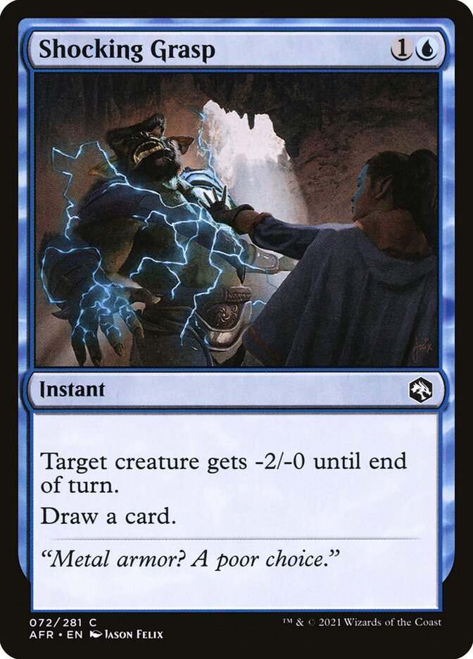 MTG Card Title: Shocking Grasp AFR/72