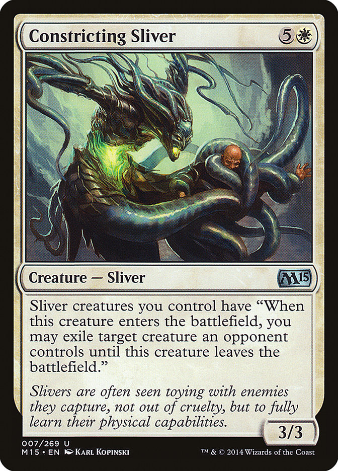MTG Card Title: Constricting Sliver M15/7